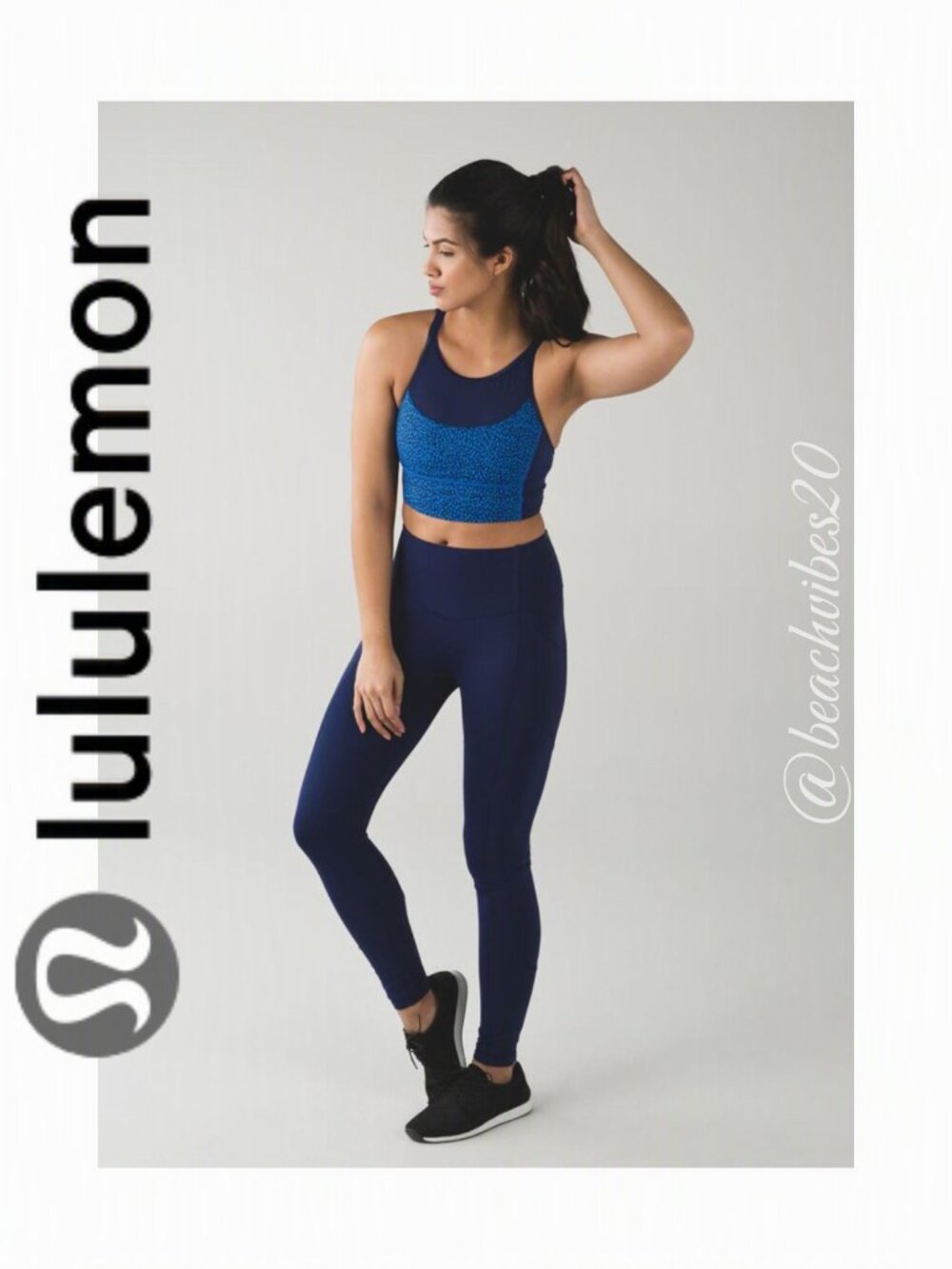 LULULEMON ATHLETICA Clip-In Long Line Bra EUC 8 B/C LL-56